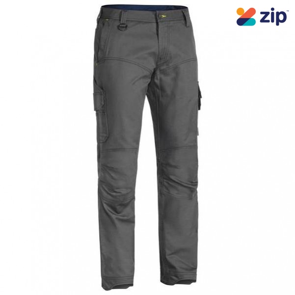 Bisley BPC6475_BCCG - 100% Cotton Charcoal X Airflow Ripstop Engineered Cargo Work Pants